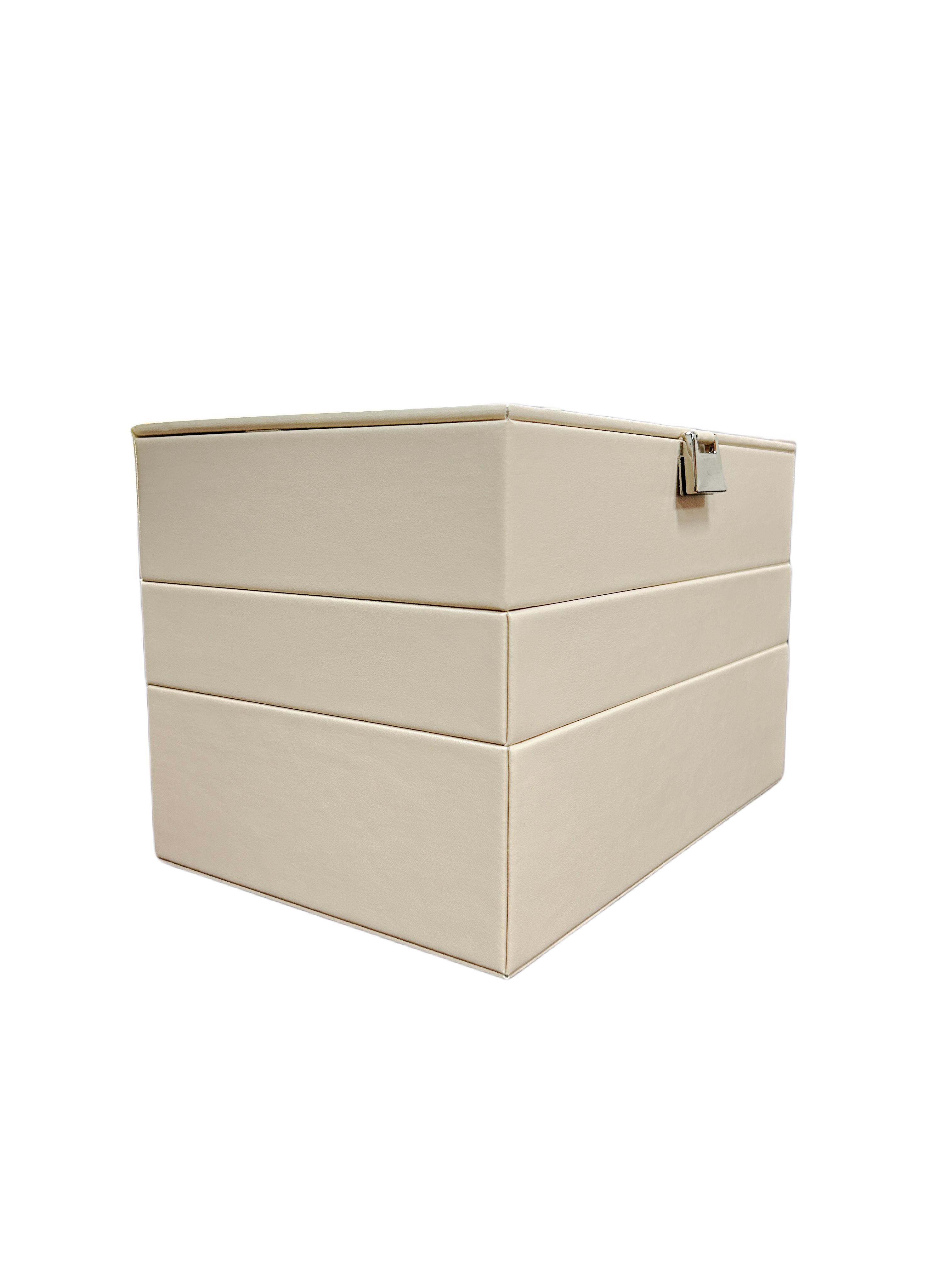 Three-Layer Jewelry Storage Box with a Mirror