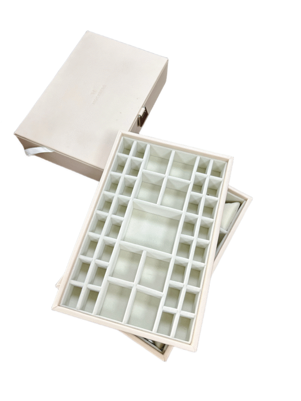 Three-Layer Jewelry Storage Box with a Mirror