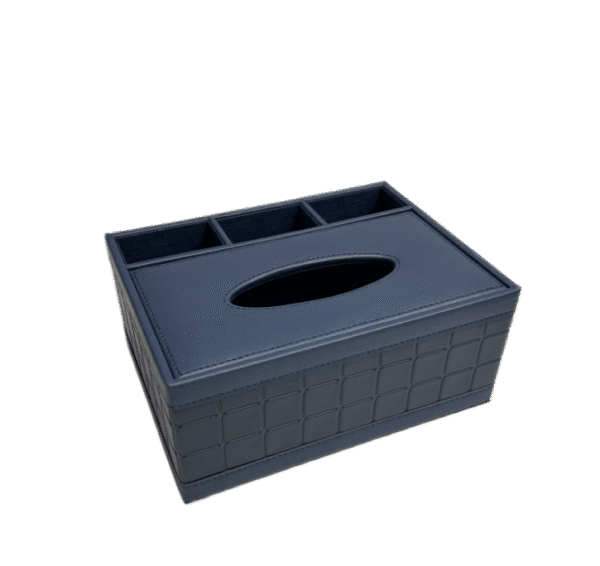 Tissue box with storage