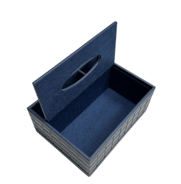 Tissue box with storage